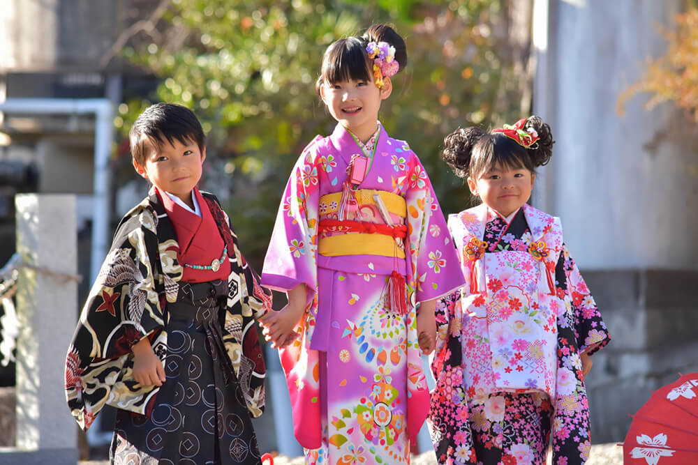 七五三の子供たち